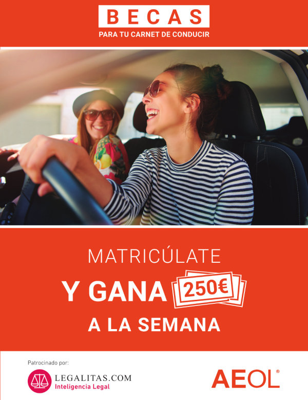 Consigue una beca de 250€ semanales para tu carnet de conducir